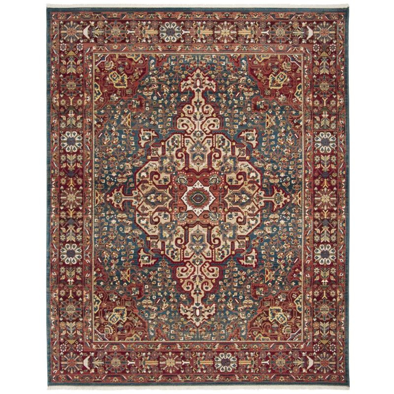 Kashan KSN305 Power Loomed Area Rug - Blue/Red - 8'x10' - Safavieh