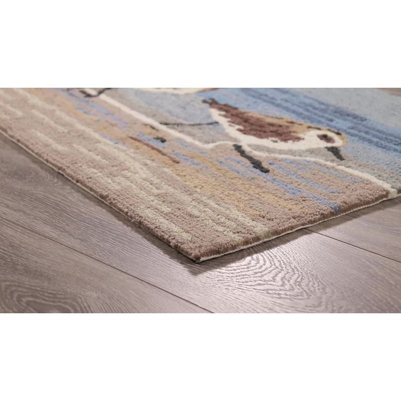 Liora Manne Frontporch Shell Toss Indoor/Outdoor Rug Natural 1'8" x 2'6"