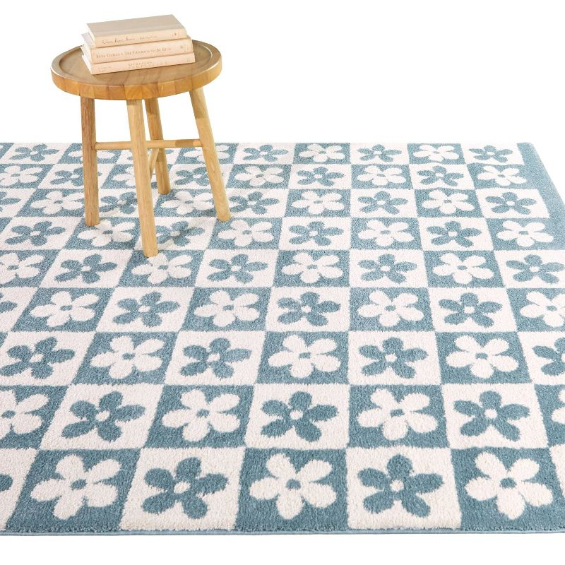 Balta Rugs 5'3"x7' Kids' Ambrose Modern Floral Light Blue