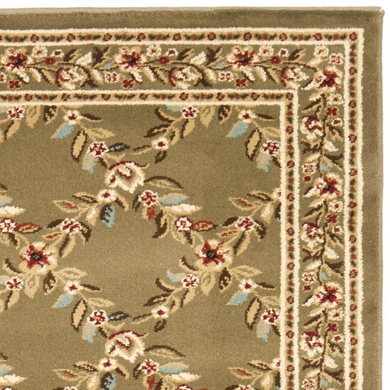 Lyndhurst LNH557 Power Loomed Runner Rug - Green/Green - 2'3"x12' - Safavieh