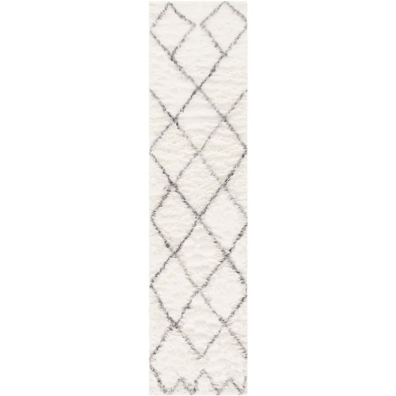Kenya KNY775 Hand Woven Runner Rug - Ivory/Grey - 2'3"x9' - Safavieh