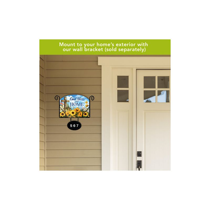 Briarwood Lane Summer Art Sign 8.25x10.25 God Bless Our Home For Summer Art Sign