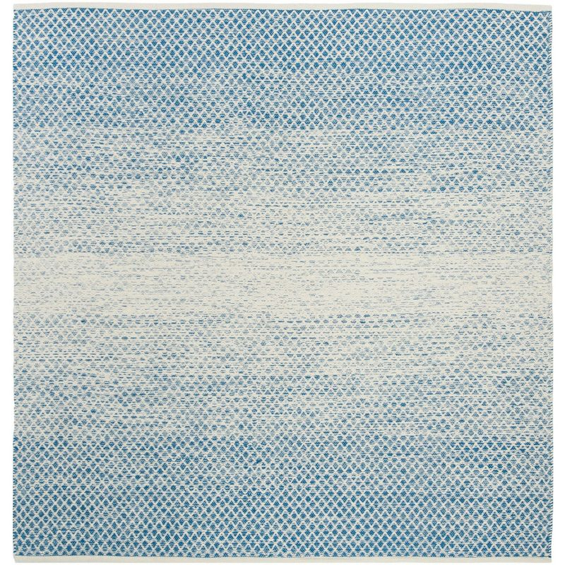 Montauk MTK601 Hand Woven Indoor Accent Rug - Blue/Ivory - 4'x4' - Safavieh