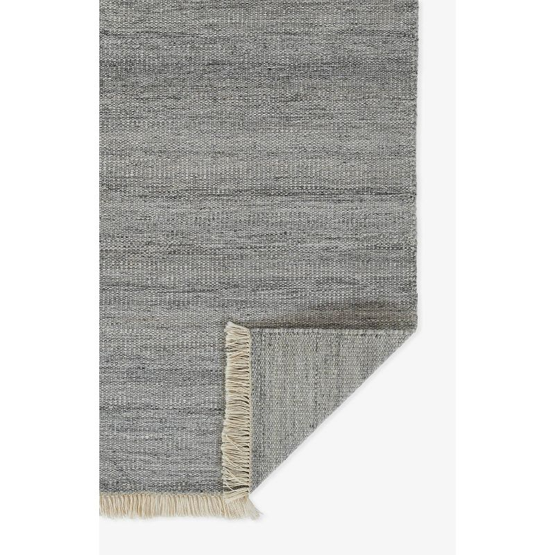 Momeni 8'x10' Cove Solid Performance Handwoven Indoor/Outdoor Area Rug Silver: Abstract Rectangle, Low Pile, Recycled PET