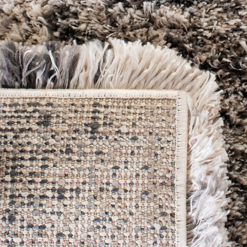 Iceland Shag ISG519 Power Loomed Area Rug - Cream/Grey - 5'3"x7'6" - Safavieh
