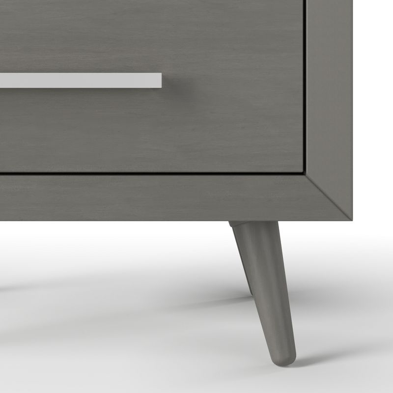 Child Craft Cranbrook 2 Drawer Nightstand for Nursery or Bedroom, Large Storage Drawers, Made of Sturdy Pinewood, Baby Safe Finish (Lunar Gray)