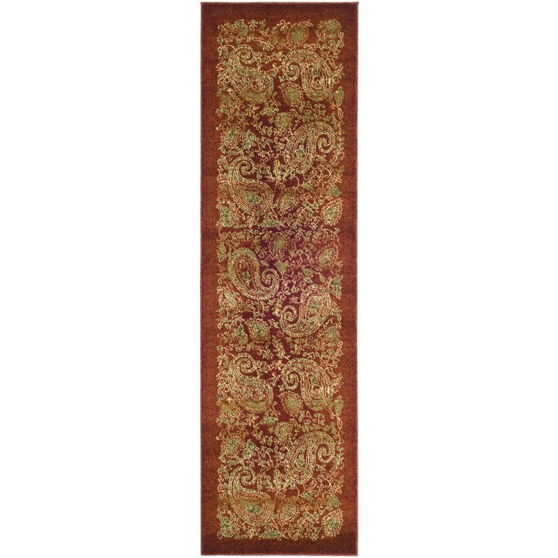 Lyndhurst LNH224 Power Loomed Runner Rug - Red/Multi - 2'3"x8' - Safavieh