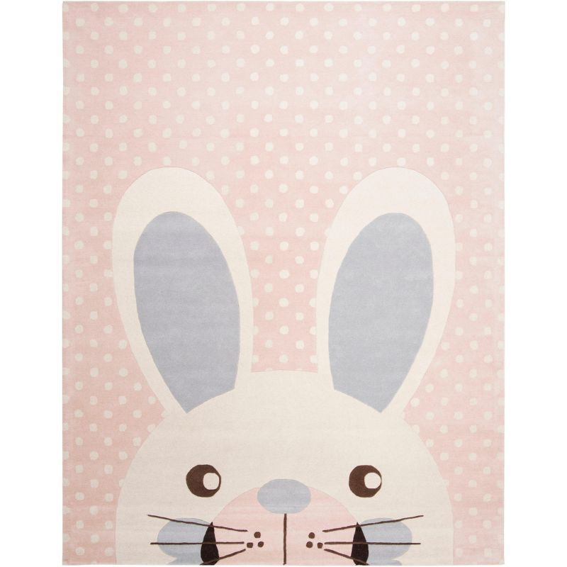 Safavieh Kids SFK922 Hand Tufted Area Rug - Pink/Ivory - 8'x10' - Safavieh.