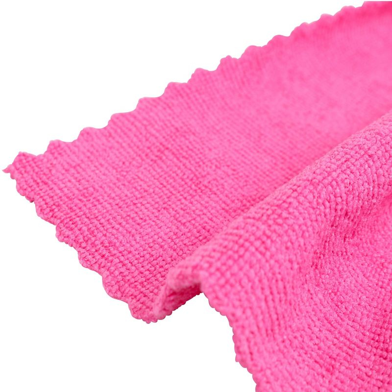 Smart Edge Microfiber Cleaning Cloth 16x16 Pink (12/Pack)