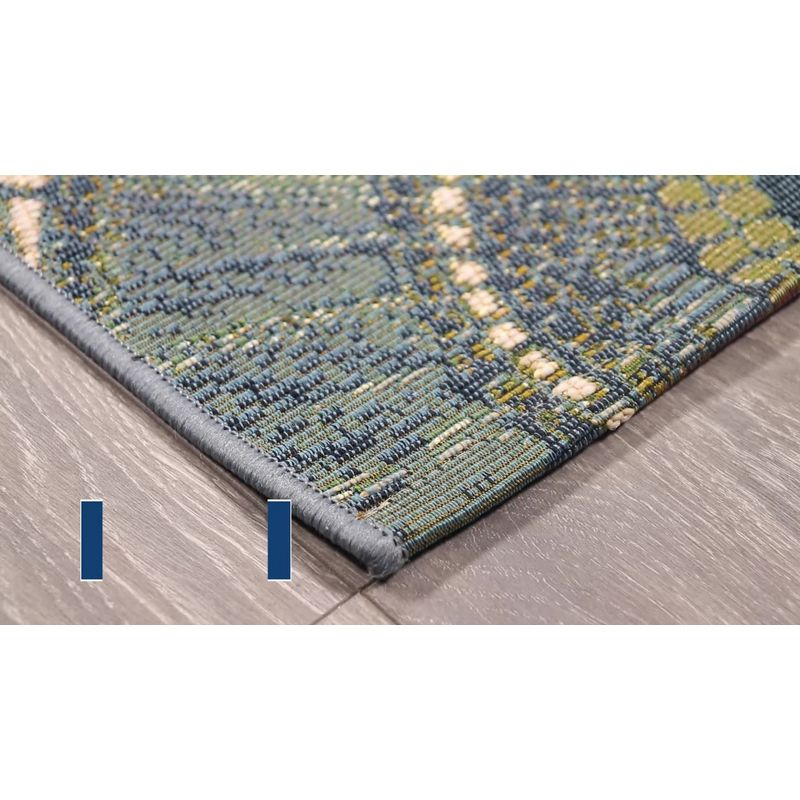 Liora Manne Marina Kermin Indoor/Outdoor Rug Blue 3'3" x 4'11"