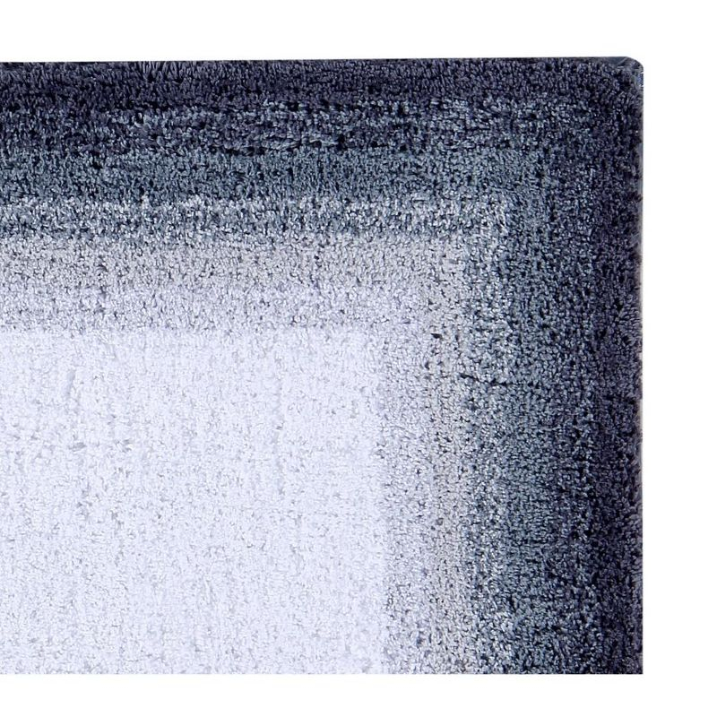 Better Trends Torrent 100% Cotton Tufted Non- Slip Backing Bath Rug 24" x 40" Rectangle - Gray