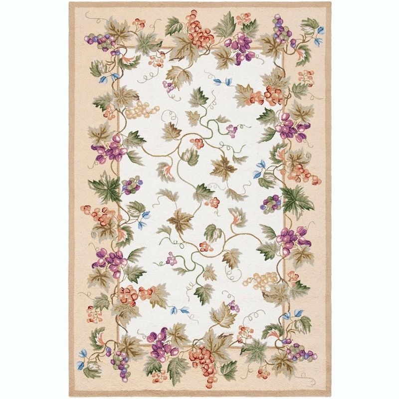 Chelsea HK116 Handmade Area Rug - 5'3"x8'3" - Ivory - Safavieh