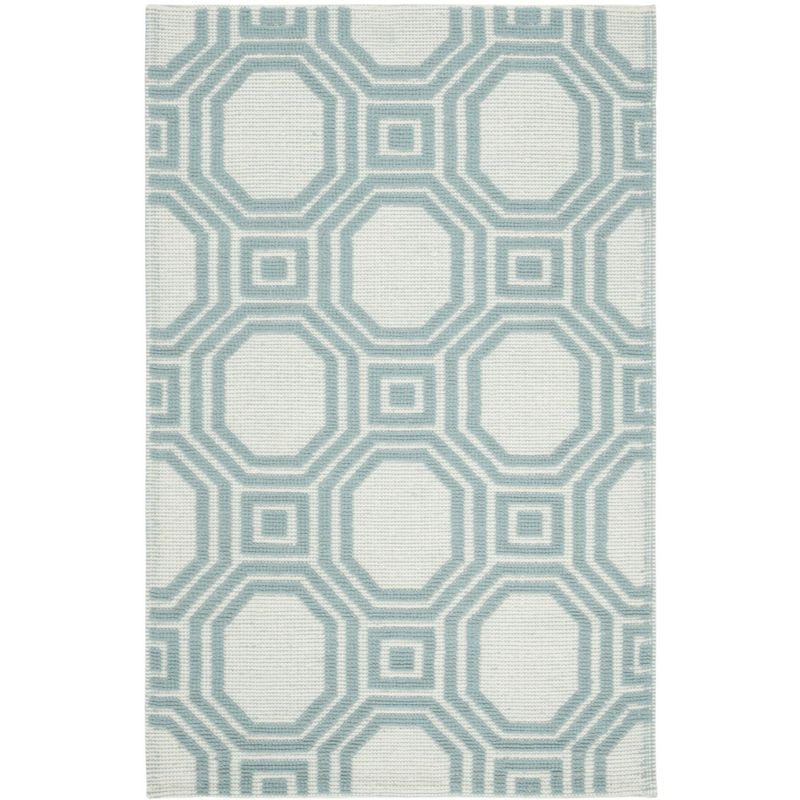 Martha Stewart Puzzle Hand Woven Wool Geometric Rug