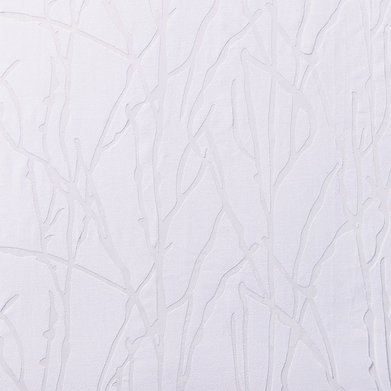 Set of 2 84"x52" Edinburgh Branch Sheer Burnout Grommet Top Window Curtain Panel White - Exclusive Home: Modern Botanical Design, Indoor Use