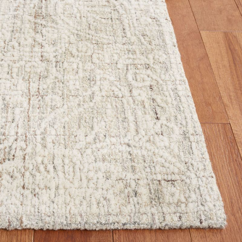 Ebony EBN114 Hand Tufted Area Rug - Grey/Ivory - 6'x6' - Safavieh.