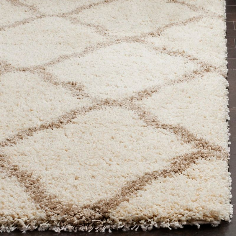 Hudson Shag SGH283 Power Loomed Indoor Area Rug - Ivory/Beige - 4'x6' - Safavieh.