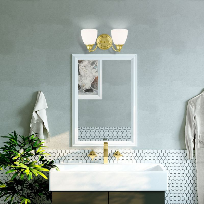 Livex Lighting Somerville 2 - Light Vanity in  Polished Brass
