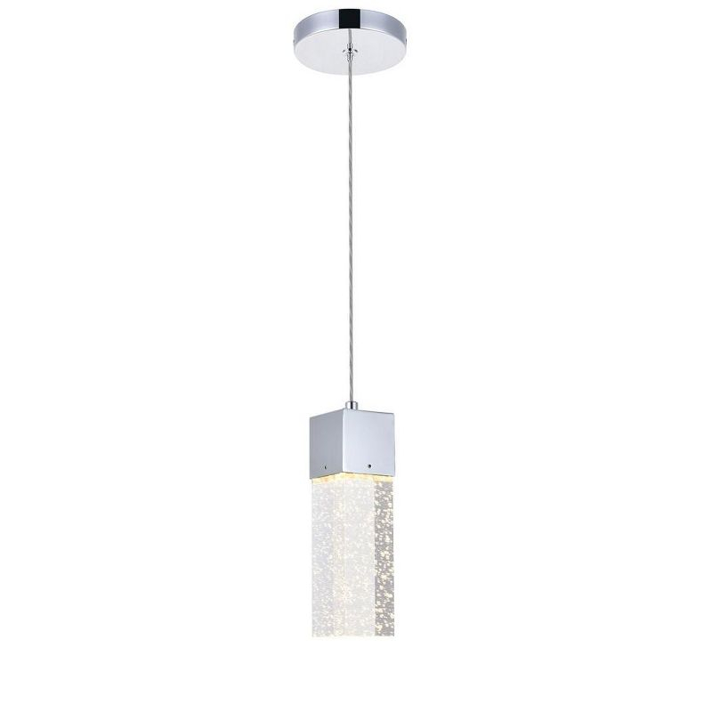 Elegant Lighting Novastella 1 light Chrome LED Pendant