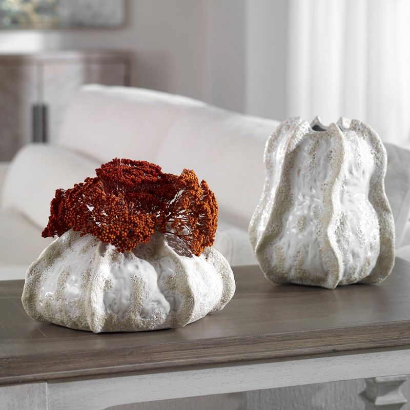 Nouvel Decorative Vases (Set of 2) - White