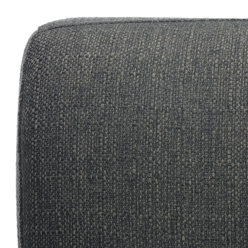 Opal Linen Tufted Arm Chair - SFV4727 - Slate/Grey - Safavieh Couture