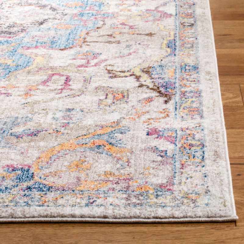 Bristol BTL350 Power Loomed Runner Rug - Blue/Light Grey - 2'3"x8' - Safavieh.