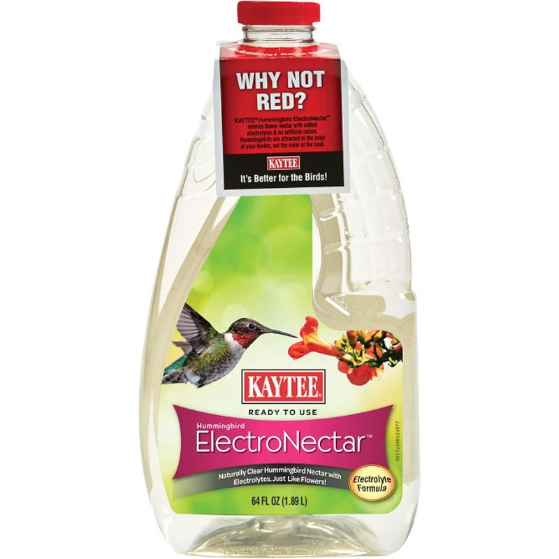 Kaytee Hummingbird ElectroNectar Wild Bird Food, Ready to Use - 64 Ounces