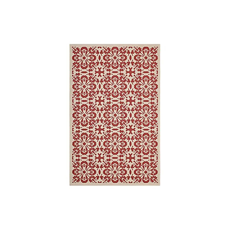 Modway Ariana Vintage Floral Trellis 4x6 Indoor and Outdoor Area Rug