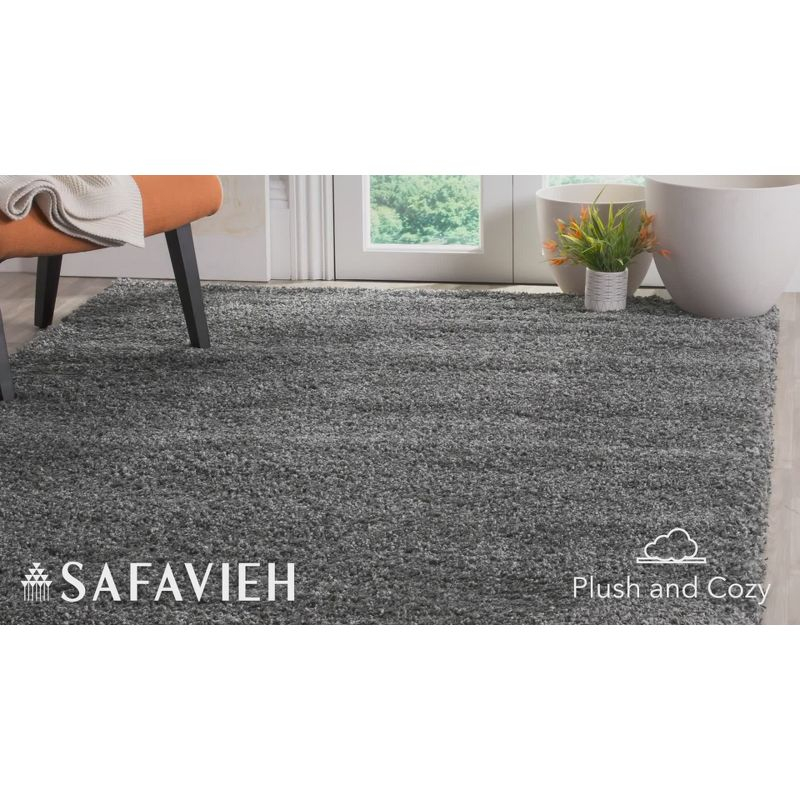 Santa Monica Shag SGN725 Power Loomed Indoor Area Rug - Beige - 4'x6' - Safavieh.
