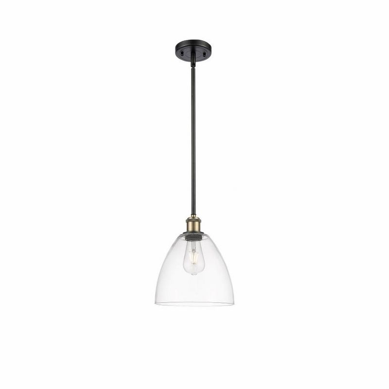 Innovations Lighting Bristol Glass 1 - Light Pendant in  Black Antique Brass