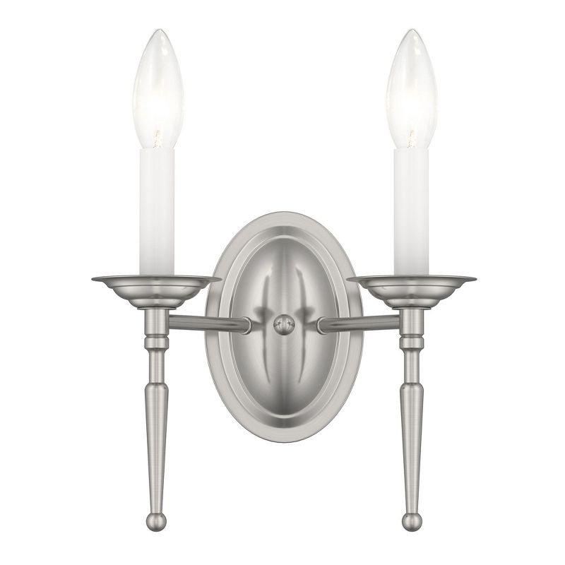 Livex Lighting Williamsburgh 2 - Light Wall Light in  Brushed Nickel