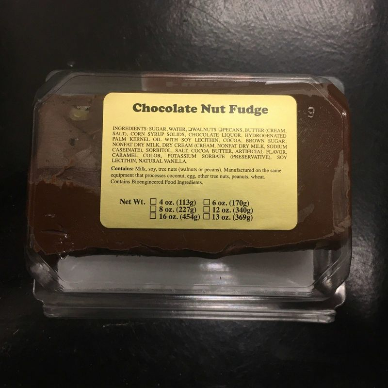 Lehman's Homemade Artisan Fudge, Freshly Made Gourmet Candy, 1 Pound Package - Chocolate Walnut