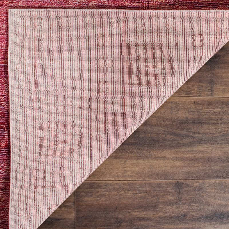 Valencia VAL103 Power Loomed Area Rug - Red/Red - 4'x6' - Safavieh.