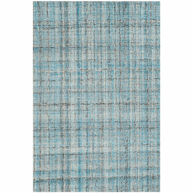 Abstract ABT141 Handmade Indoor Area Rug - Blue/Multi - 4'x6' - Safavieh