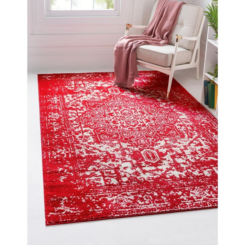 Unique Loom 9' 0 x 12' 0 Red Richmond Medallion Area Rug