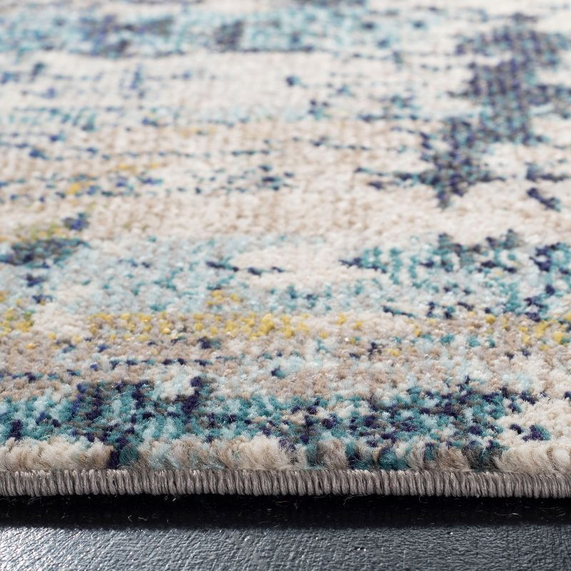 Madison MAD469 Power Loomed Indoor Runner Rug - Cream/Blue - 2'2"x6' - Safavieh
