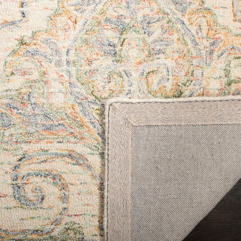 Aubusson AUB103 Hand Tufted Area Rug - Ivory/Green - 6'x6' - Safavieh.