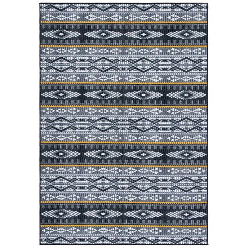Journey JNY179 Power Loomed Area Rug - Grey/Gold - 4'4"x6' - Safavieh.