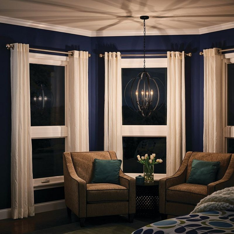 Kichler Lighting Voleta 4 - Light Pendant in  Black