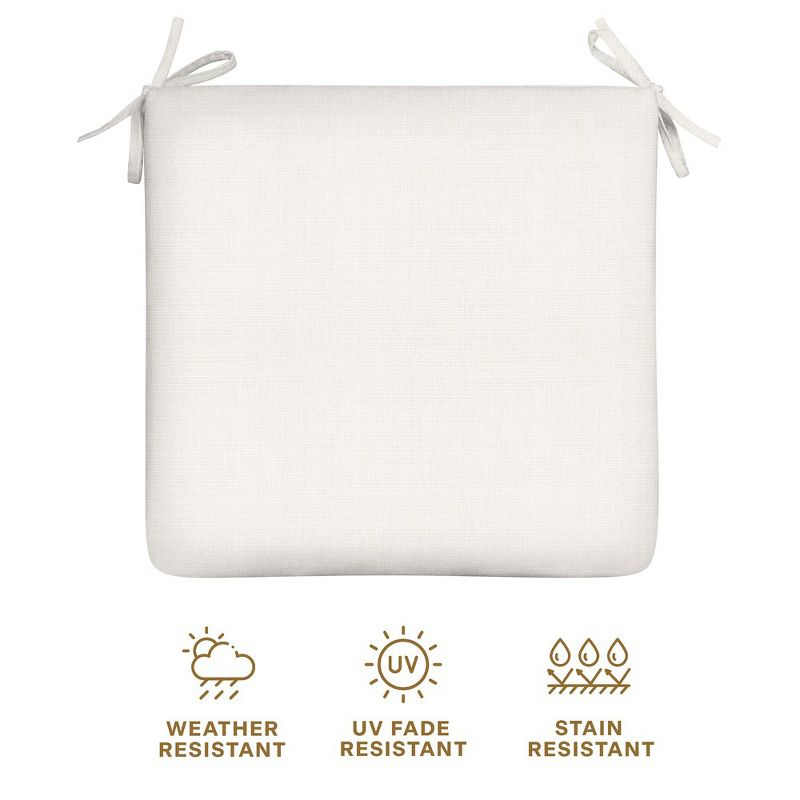 Honeycomb Outdoor Universal Seat Cushion (2-Pack) - Textured Solid Bone