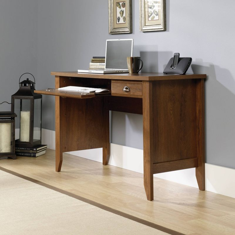 Shoal Creek Computer Desk Brown - Sauder: Home Office Furniture with Storage Drawer, Oiled Oak