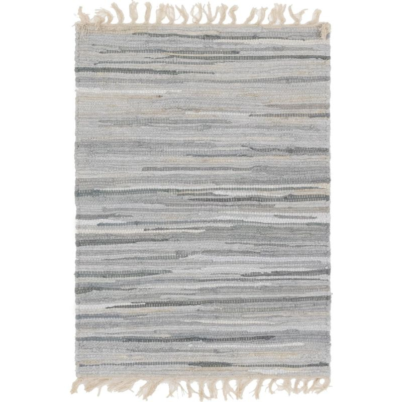 Unique Loom 2' 2 x 3' 0 Striped Chindi Cotton Rectangle Area Rug