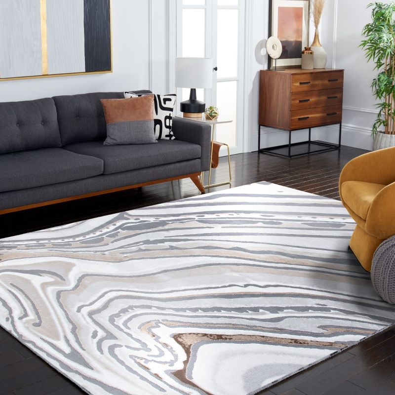 Craft CFT843 Loomed Indoor Area Rug - Gold/Grey - 9'x12' - Safavieh