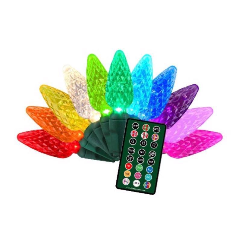 Celebrations Platinum LED C9 RGBWSC9A 25 ct String Christmas Lights
