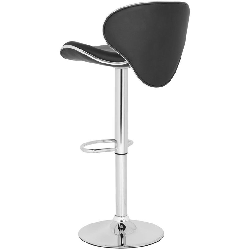 Shambi Swivel Bar Stool - Black - Safavieh