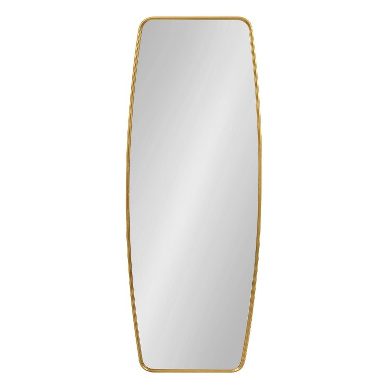 Kate & Laurel All Things Decor 18" x 48" Caskill Full Length Wall Mirror Gold : Modern Rectangle, MDF Frame, No Assembly Required
