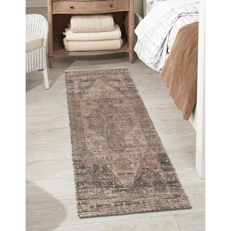 Unique Loom 2' 2 x 6' 1 Chenille Jute  Runner Rug