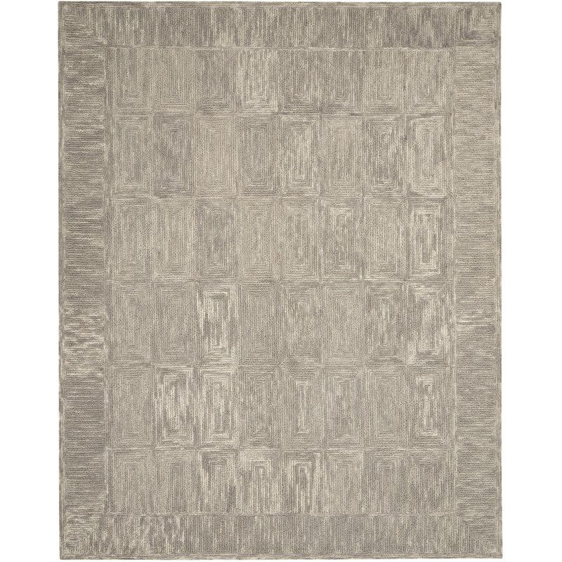 Nourison Vail Contemporary Indoor Area Rug Grey 8'3" x 11'6"