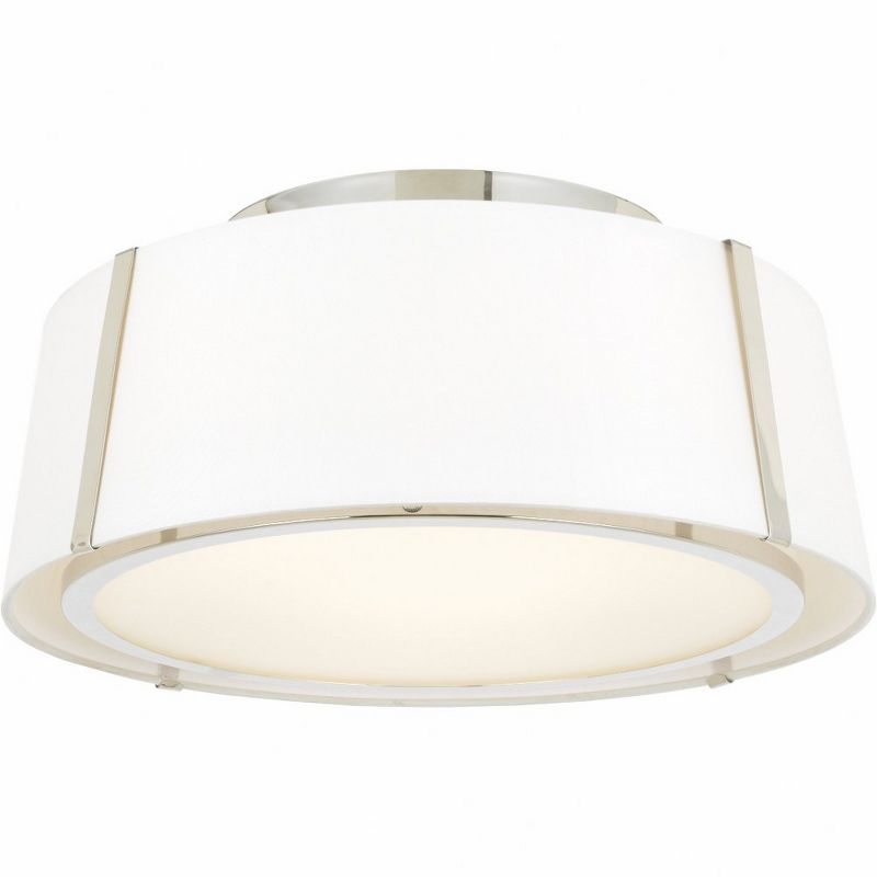 Crystorama Lighting Fulton 3 - Light Flush Mount in  Polished Nickel