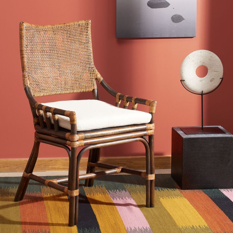 Donatella Chair - SEA4012 - Natural Wash/White - Safavieh