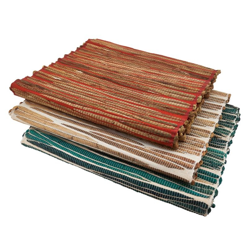 Saro Lifestyle Dinner Table Runner With Water Hyacinth Design, Turquoise, 14" x 72"